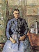 Paul Cezanne Woman with Coffee Pot painting